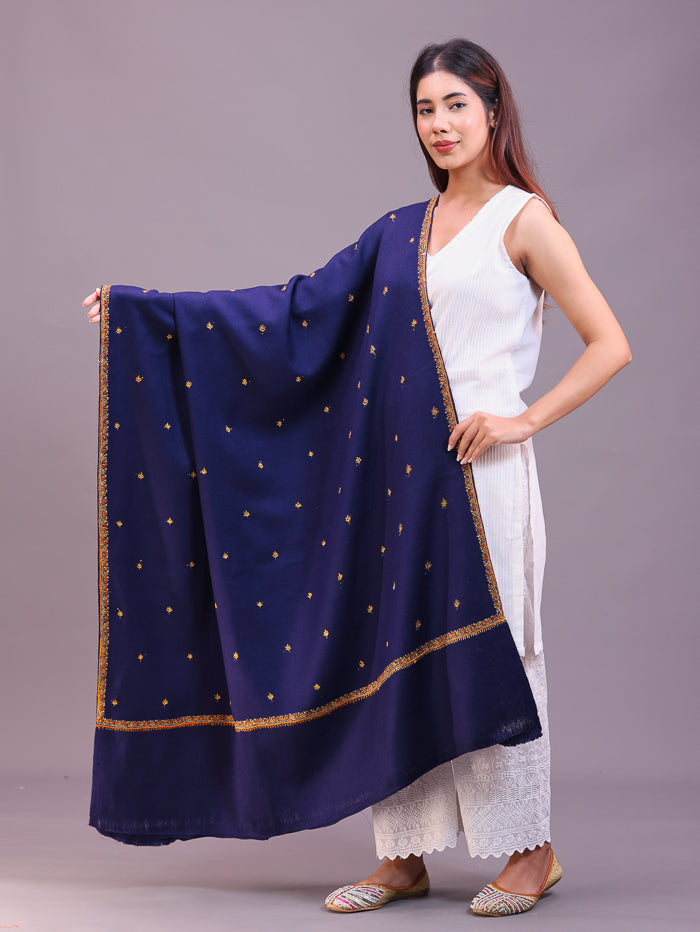 Women's Hand Embroidered Wool Shawl