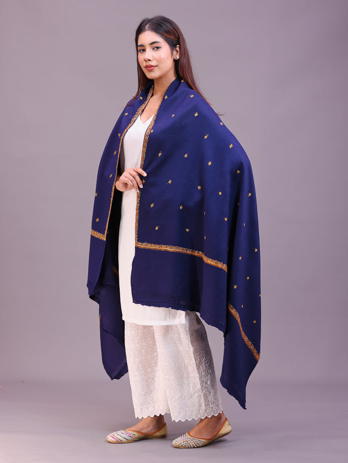 Women's Hand Embroidered Wool Shawl