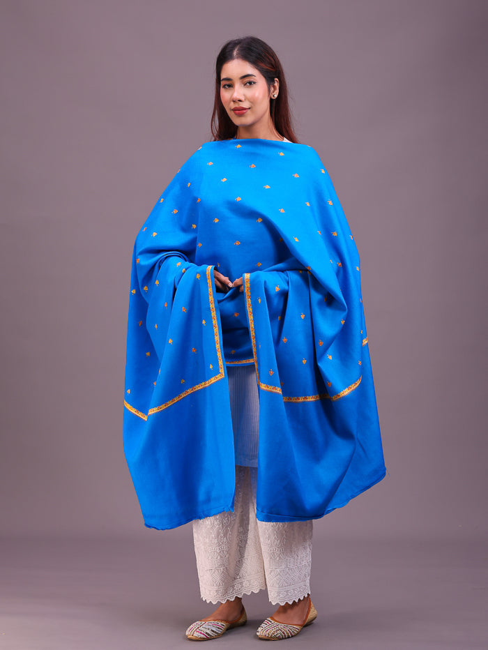 Women's Hand Embroidered Wool Shawl