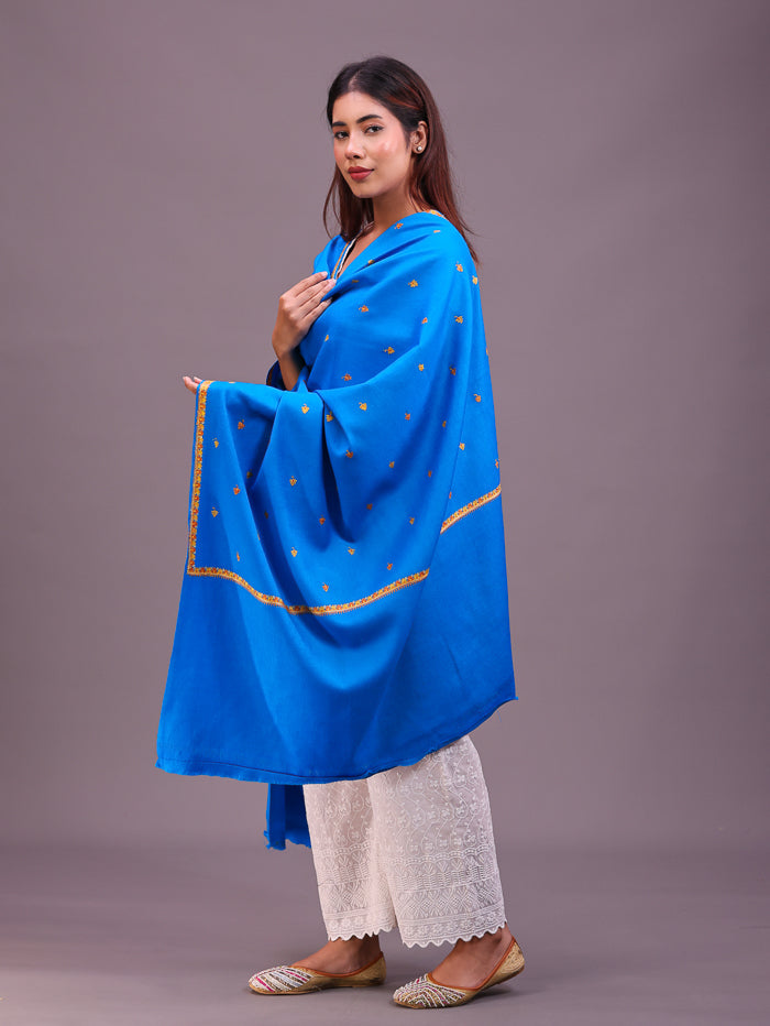 Women's Hand Embroidered Wool Shawl