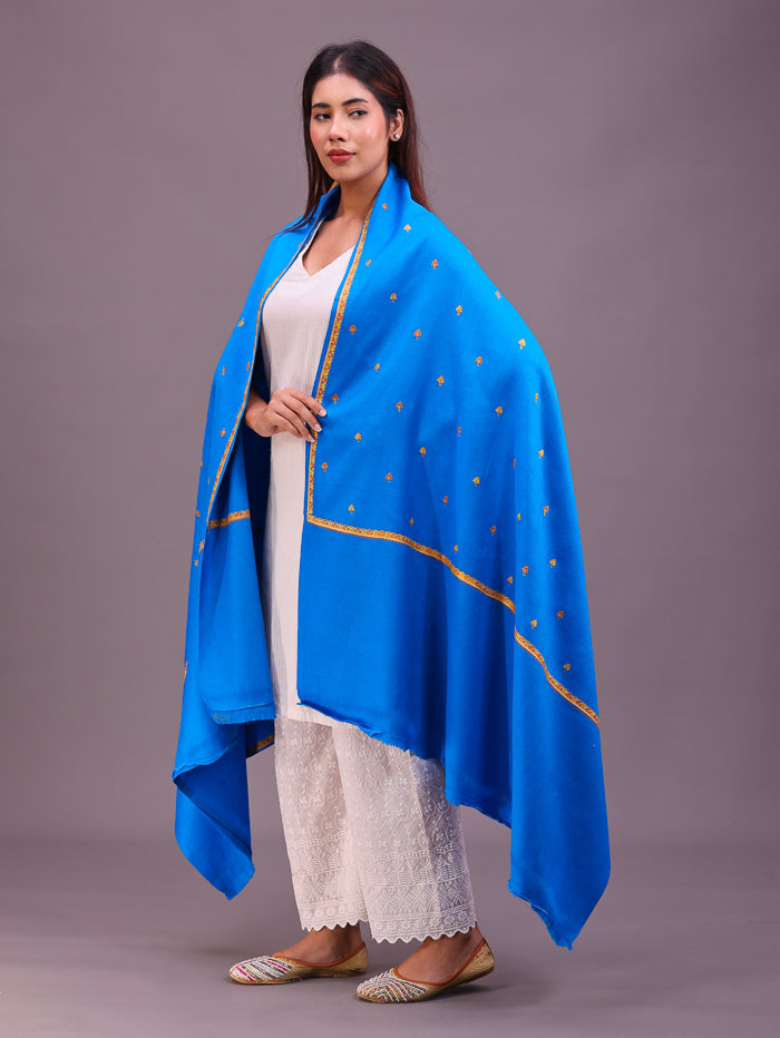 Women's Hand Embroidered Wool Shawl