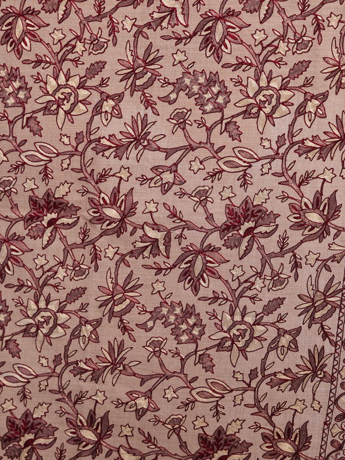 Women's Aari Embroidered Wool Shawl