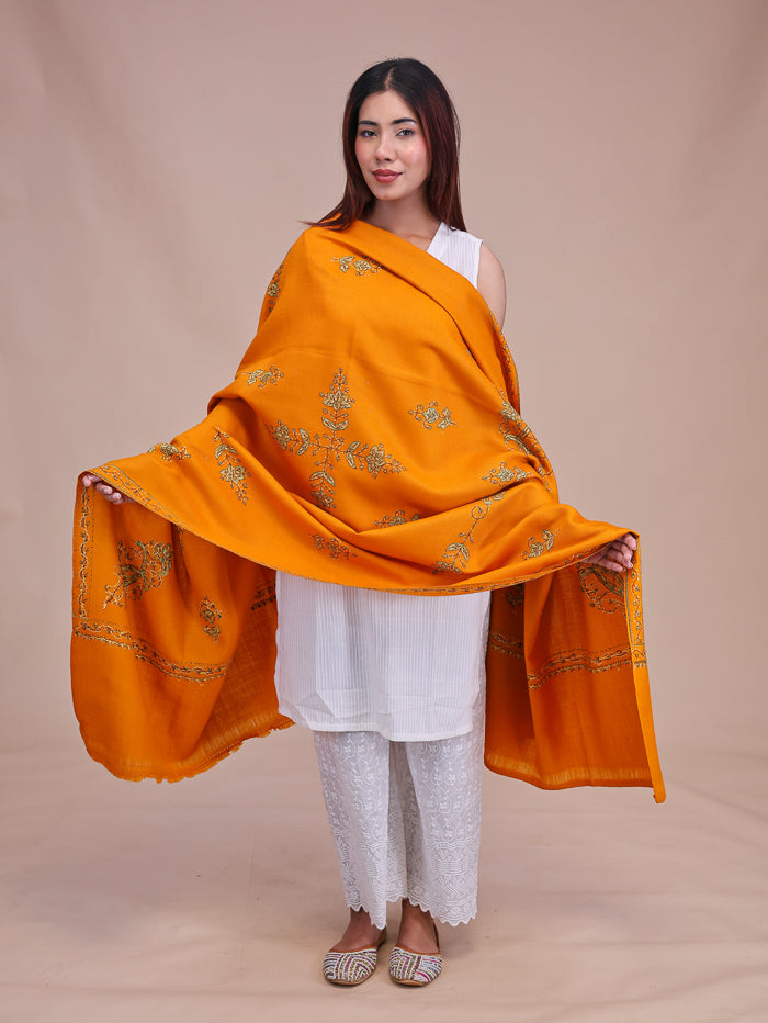 Women's Hand Embroidered Wool Shawl