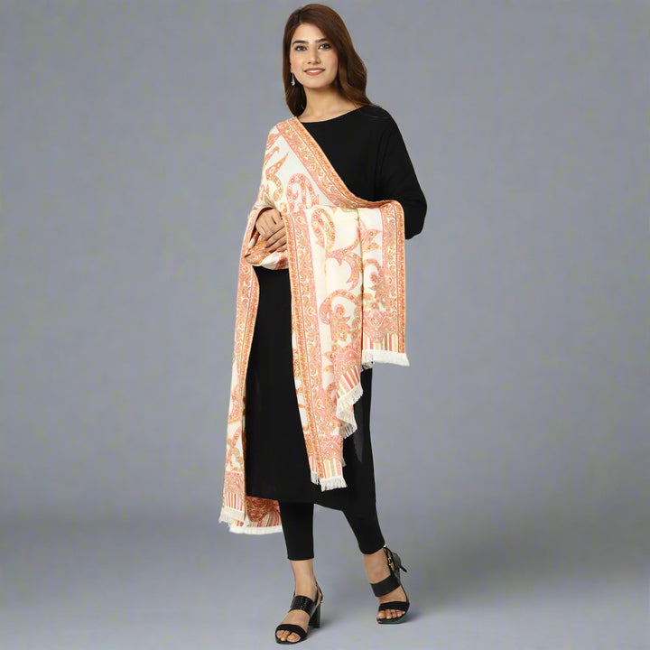 Women's Zari Kani Wool Shawl