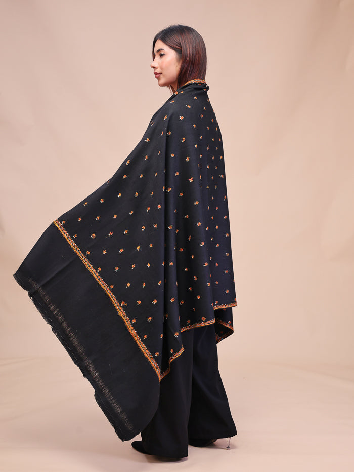 Women's Hand Embroidered Wool Shawl