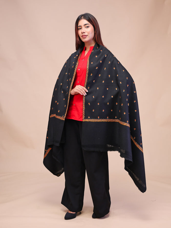 Women's Hand Embroidered Wool Shawl