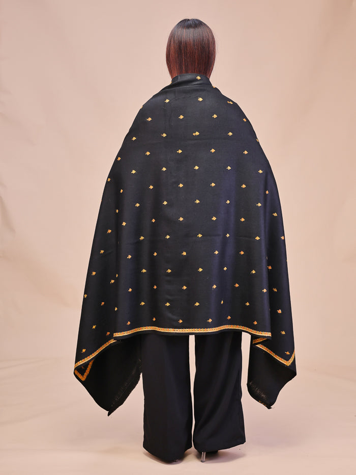 Women's Hand Embroidered Wool Shawl