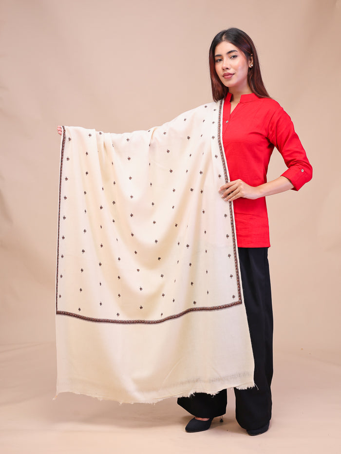 Women's Hand Embroidered Wool Shawl