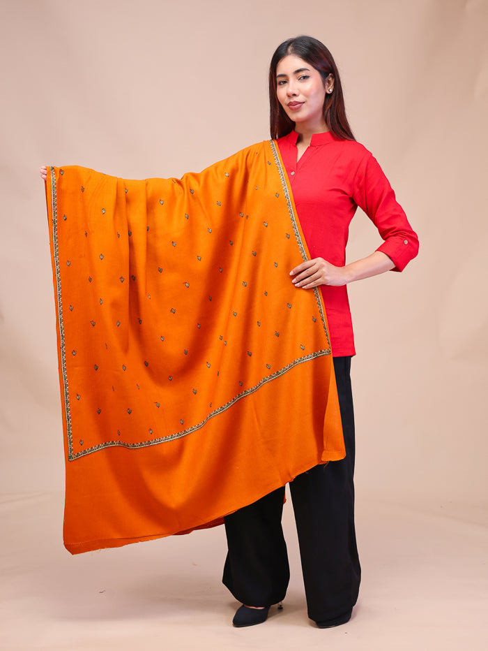 Women's Hand Embroidered Wool Shawl