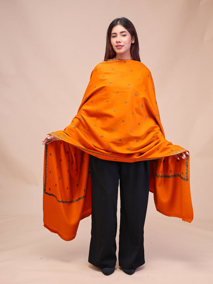 Women's Hand Embroidered Wool Shawl