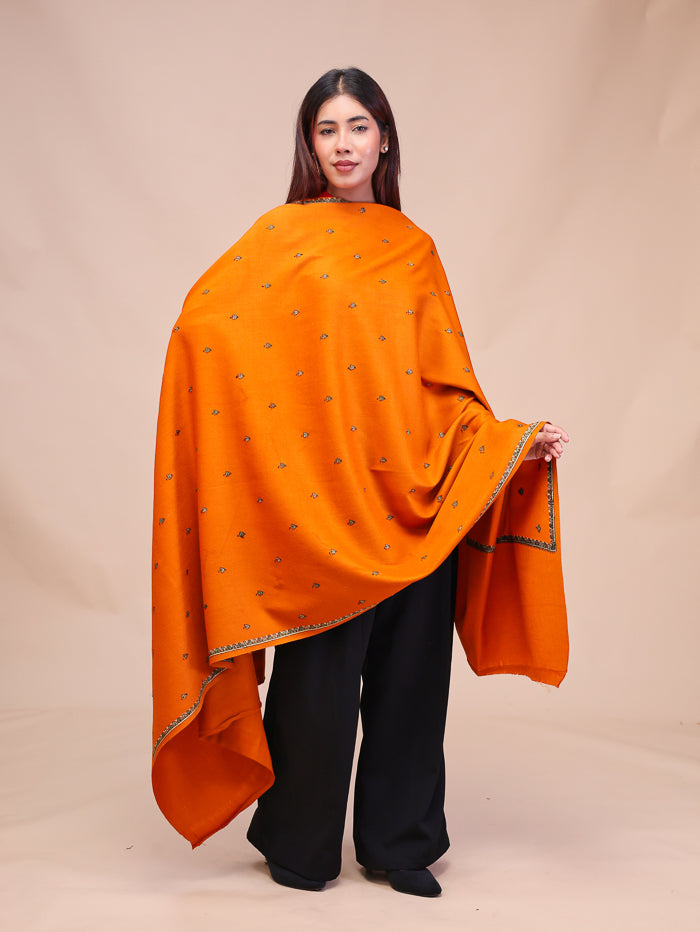 Women's Hand Embroidered Wool Shawl