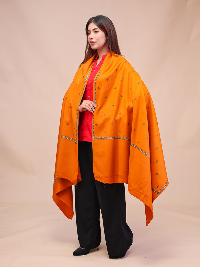 Women's Hand Embroidered Wool Shawl
