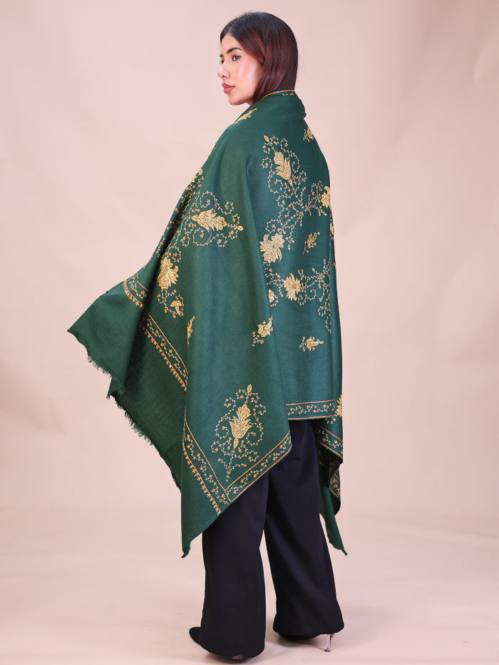 Women's Hand Embroidered Wool Shawl