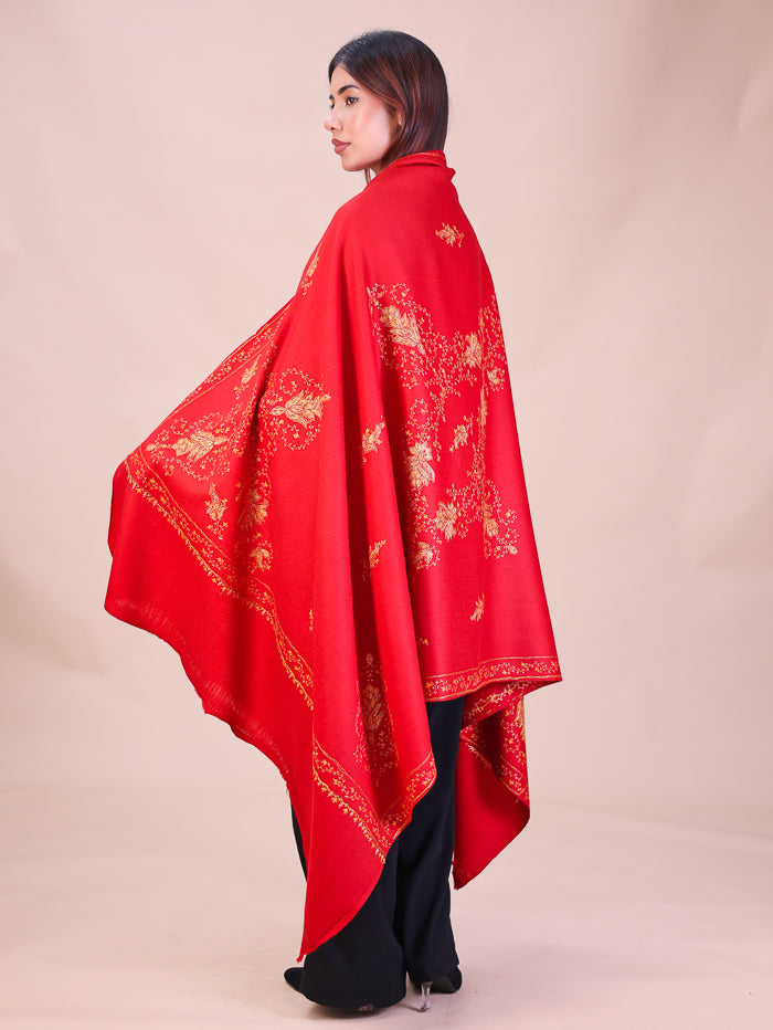 Women's Hand Embroidered Wool Shawl