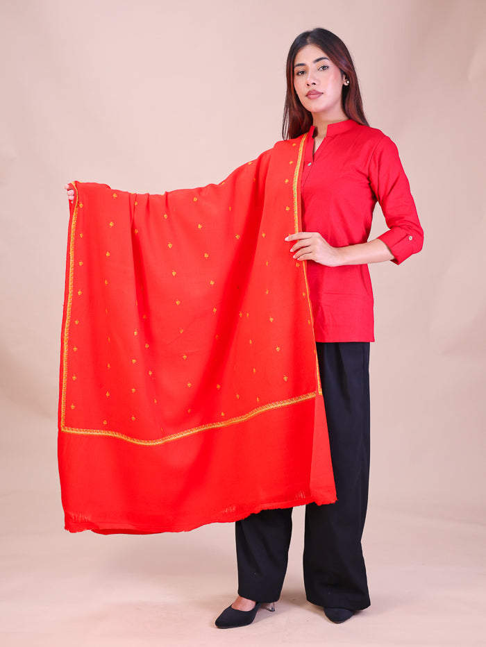 Women's Hand Embroidered Wool Shawl