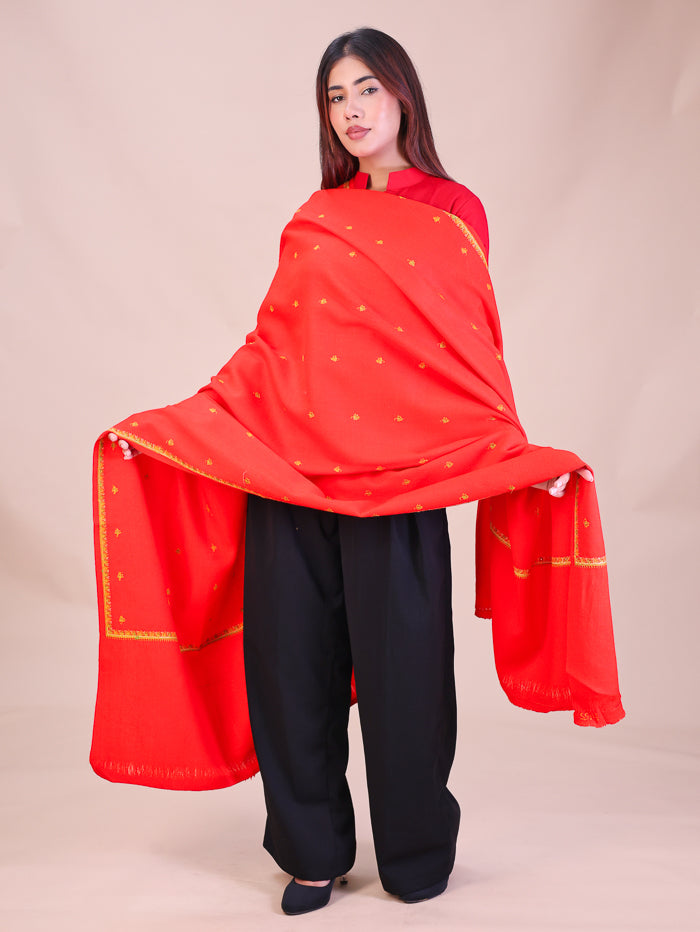 Women's Hand Embroidered Wool Shawl