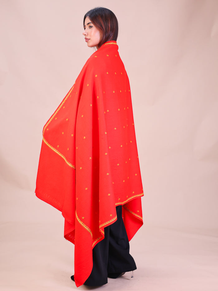 Women's Hand Embroidered Wool Shawl