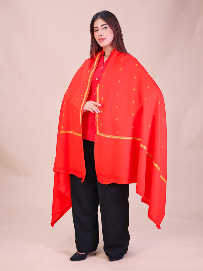 Women's Hand Embroidered Wool Shawl