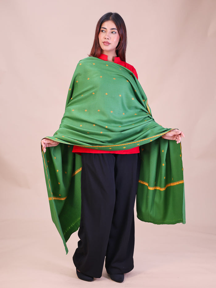 Women's Hand Embroidered Wool Shawl