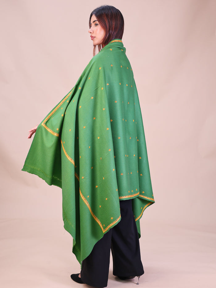 Women's Hand Embroidered Wool Shawl