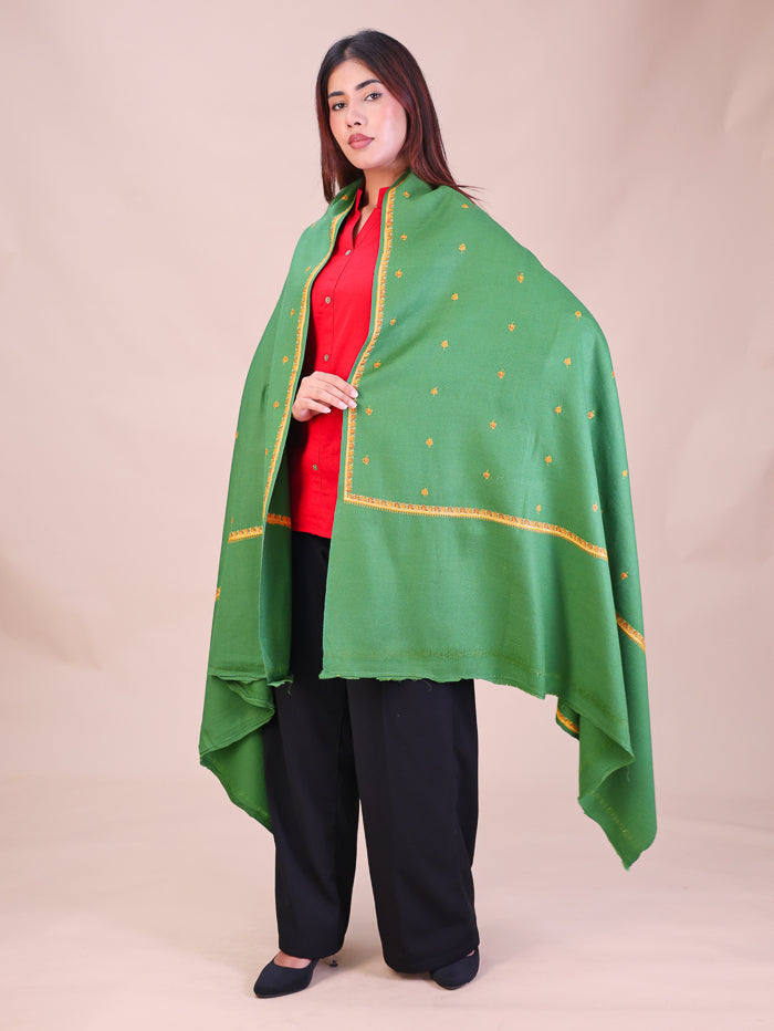 Women's Hand Embroidered Wool Shawl