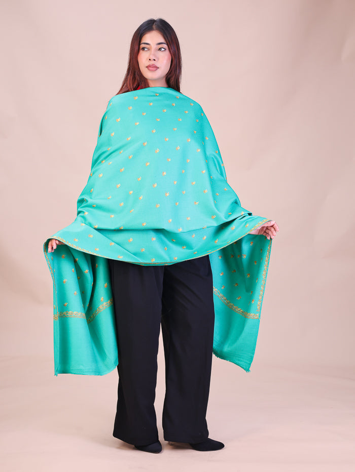 Women's Hand Embroidered Wool Shawl