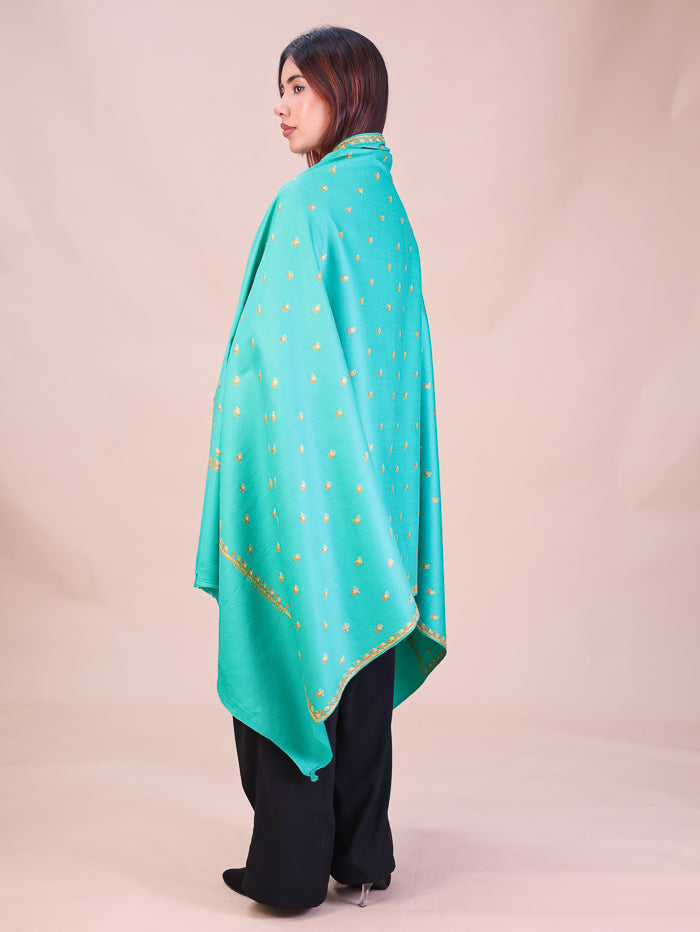 Women's Hand Embroidered Wool Shawl