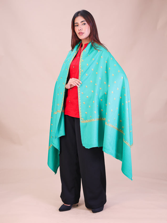 Women's Hand Embroidered Wool Shawl