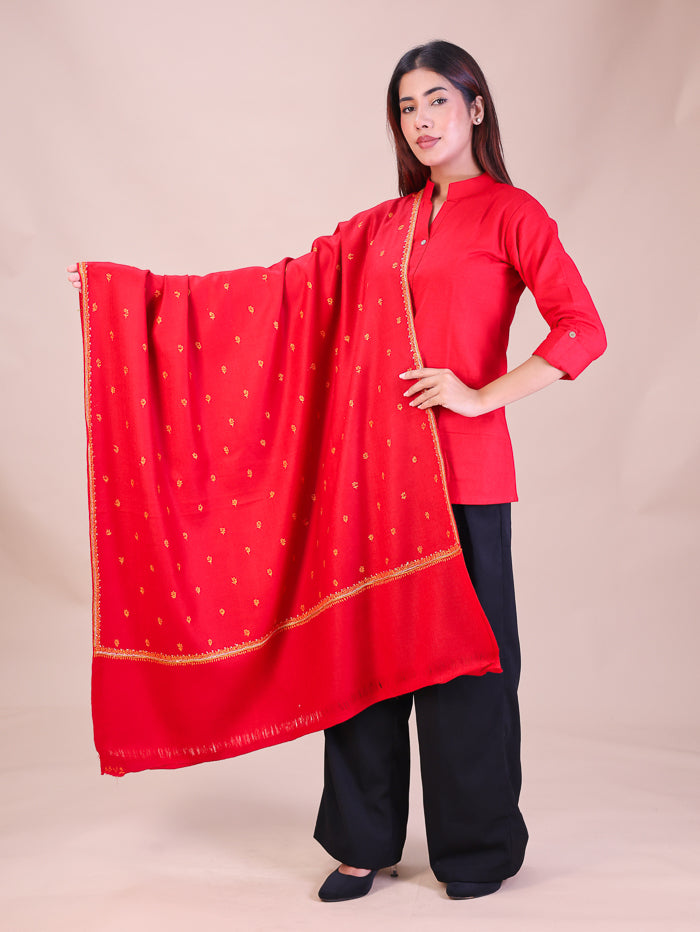 Women's Hand Embroidered Wool Shawl