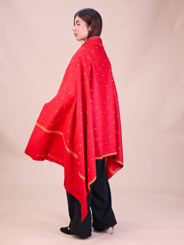 Women's Hand Embroidered Wool Shawl