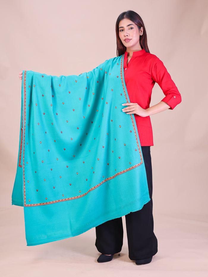 Women's Hand Embroidered Wool Shawl
