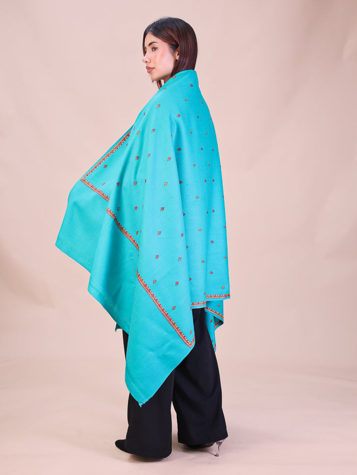 Women's Hand Embroidered Wool Shawl
