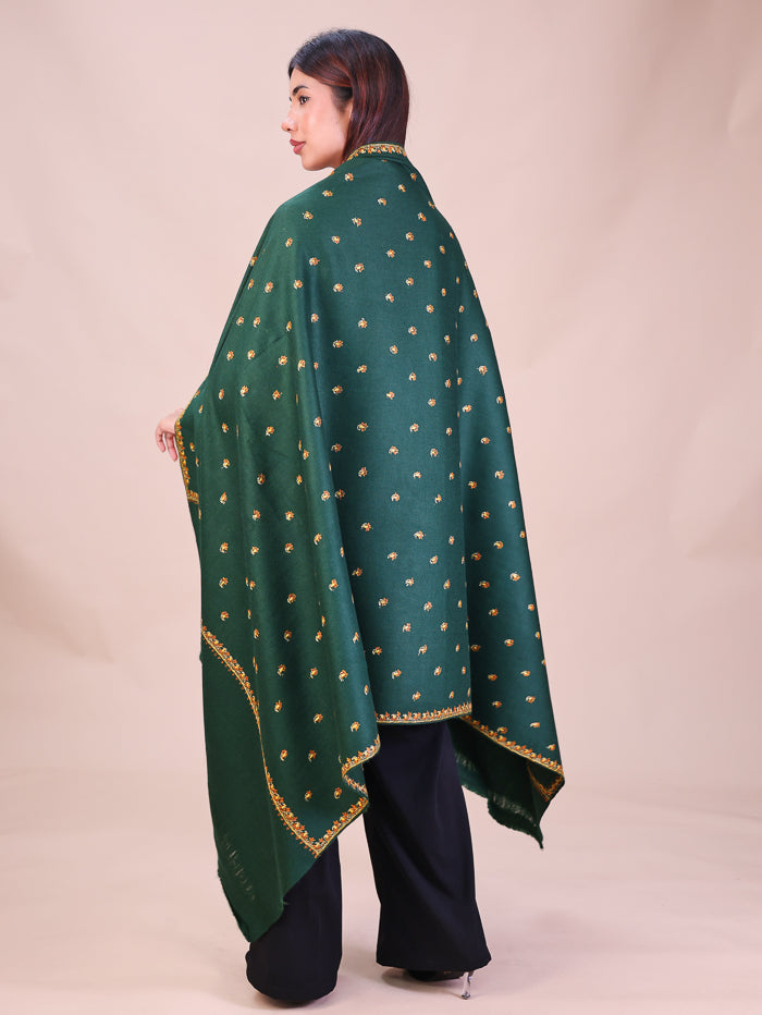 Women's Hand Embroidered Wool Shawl