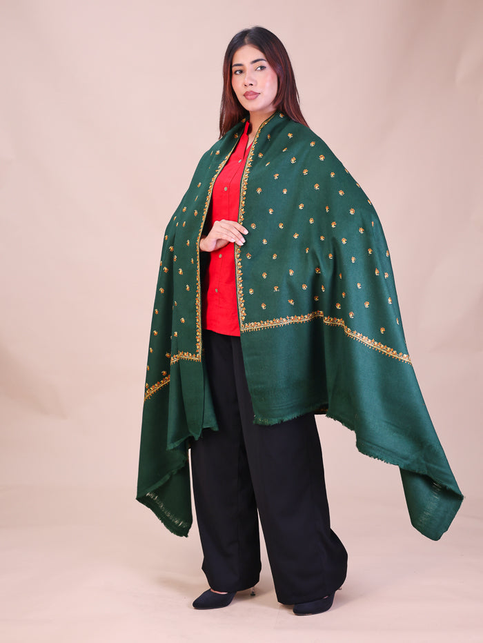 Women's Hand Embroidered Wool Shawl