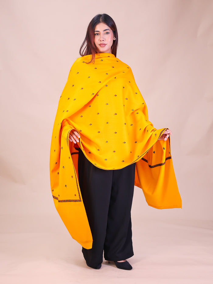 Women's Hand Embroidered Wool Shawl