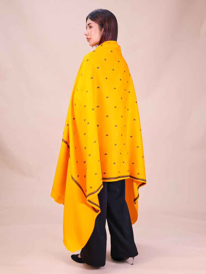 Women's Hand Embroidered Wool Shawl