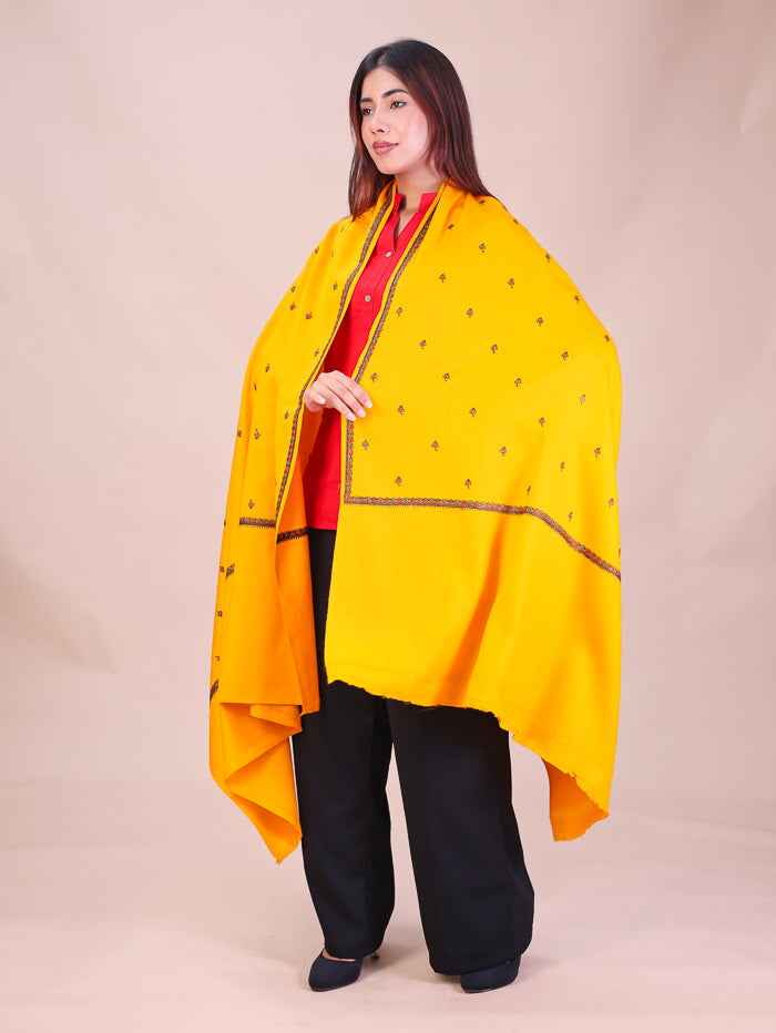 Women's Hand Embroidered Wool Shawl