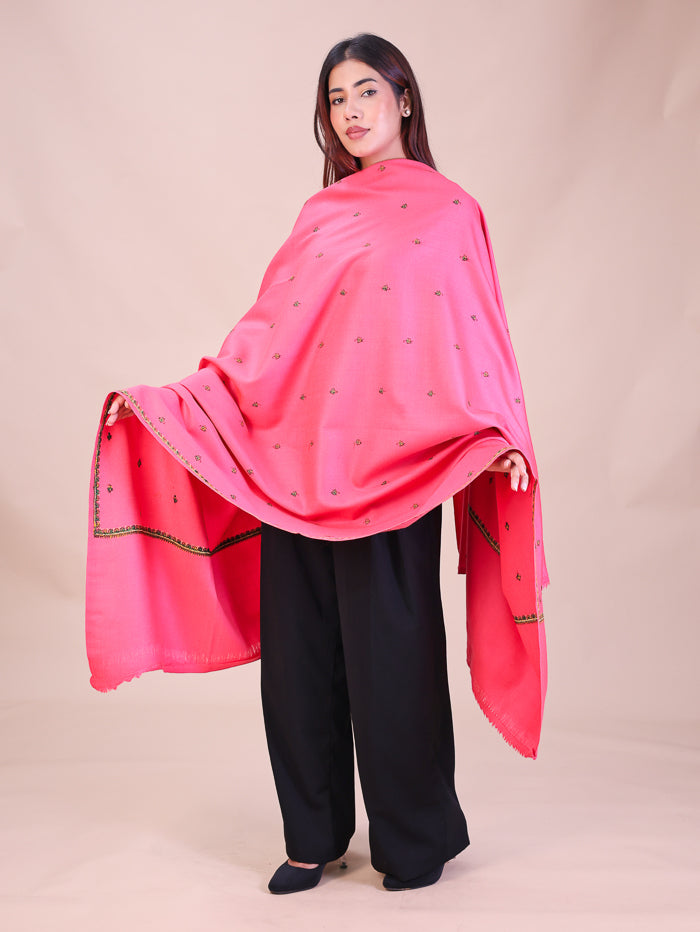 Women's Hand Embroidered Wool Shawl