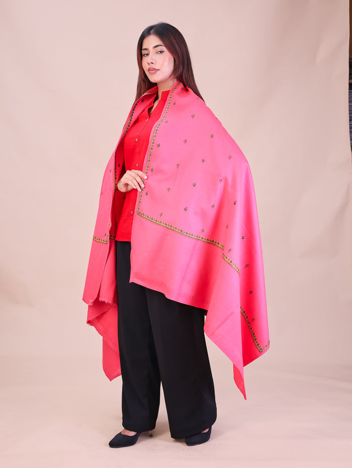 Women's Hand Embroidered Wool Shawl