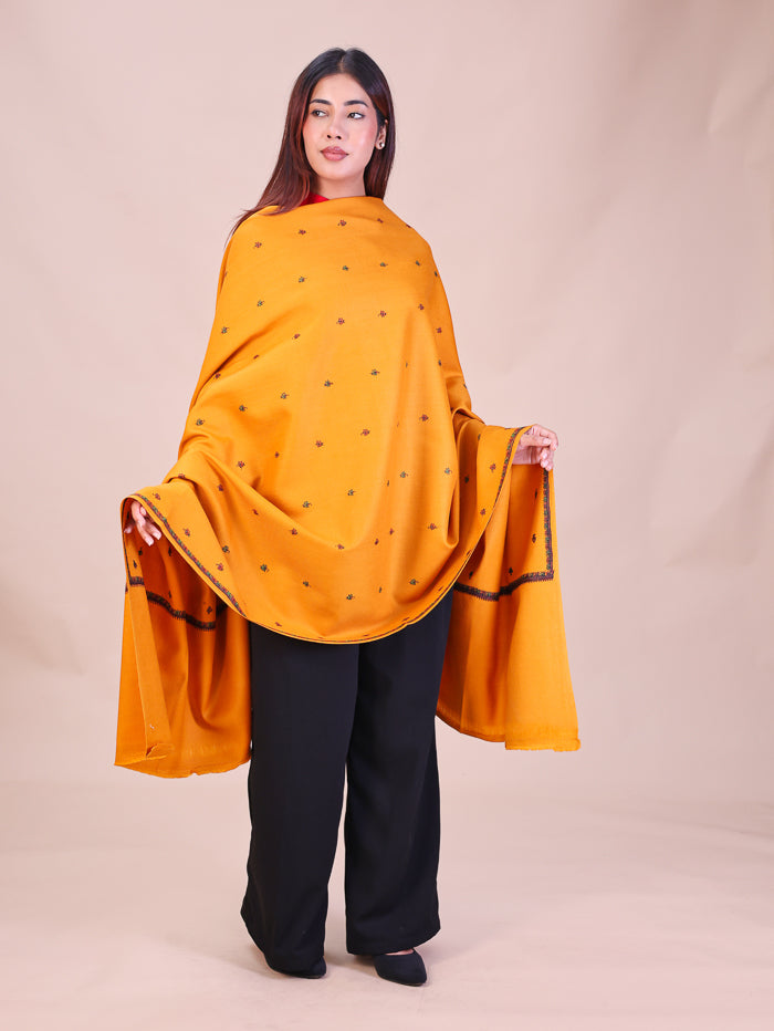 Women's Hand Embroidered Wool Shawl