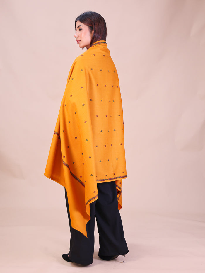 Women's Hand Embroidered Wool Shawl