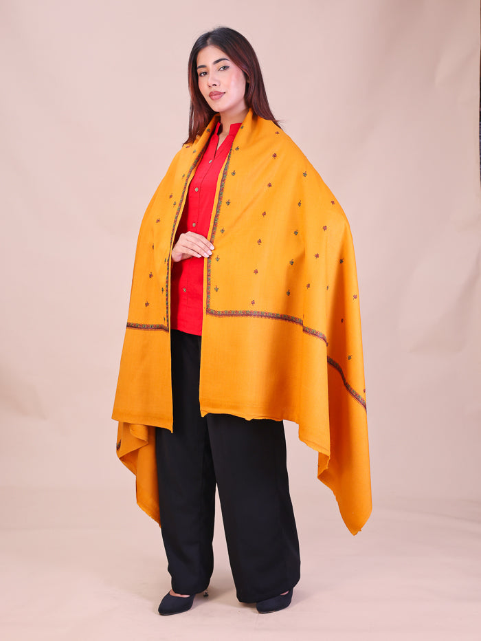 Women's Hand Embroidered Wool Shawl