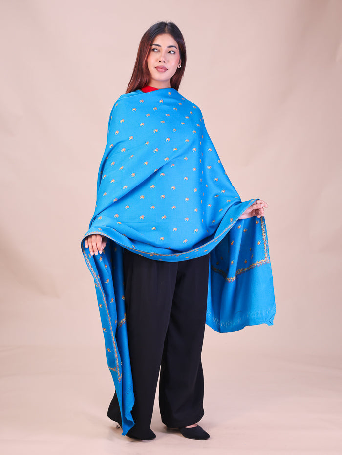 Women's Hand Embroidered Wool Shawl