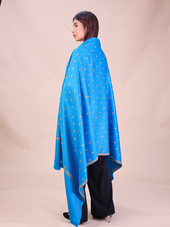 Women's Hand Embroidered Wool Shawl