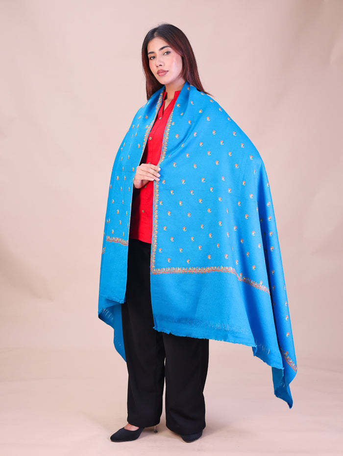 Women's Hand Embroidered Wool Shawl