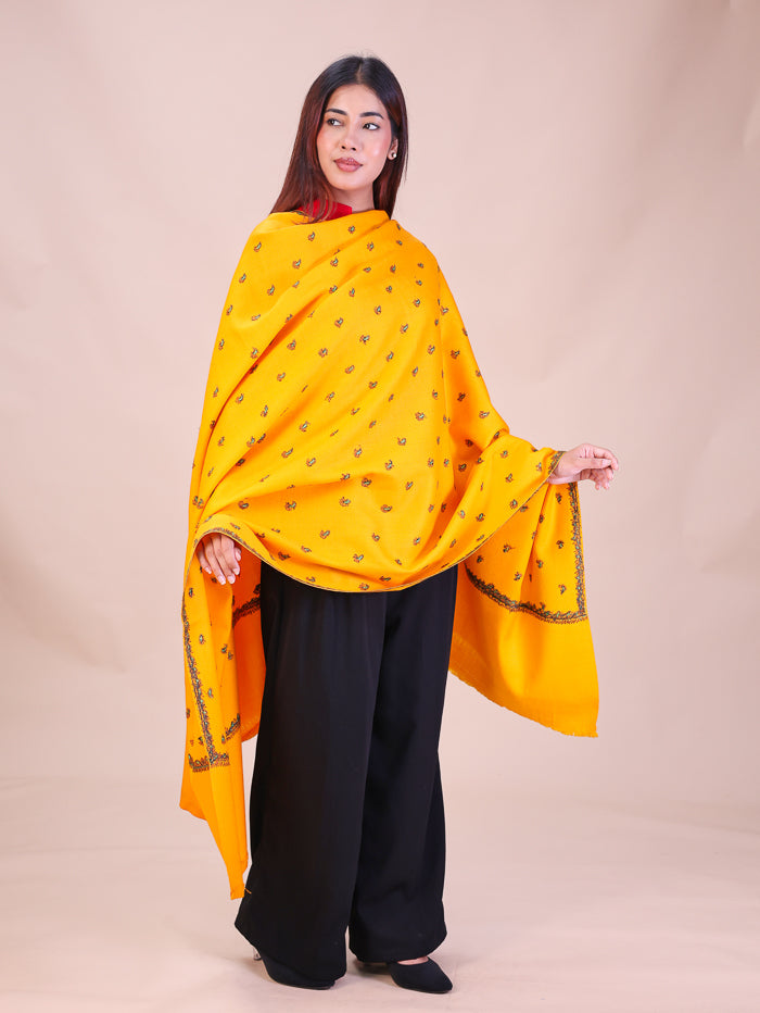 Women's Hand Embroidered Wool Shawl