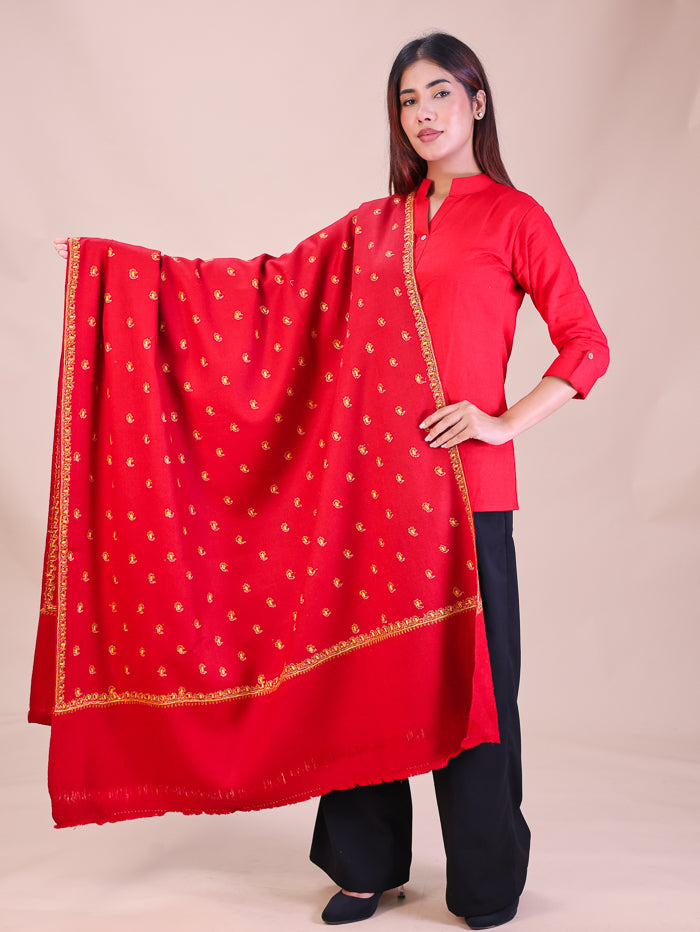 Women's Hand Embroidered Wool Shawl