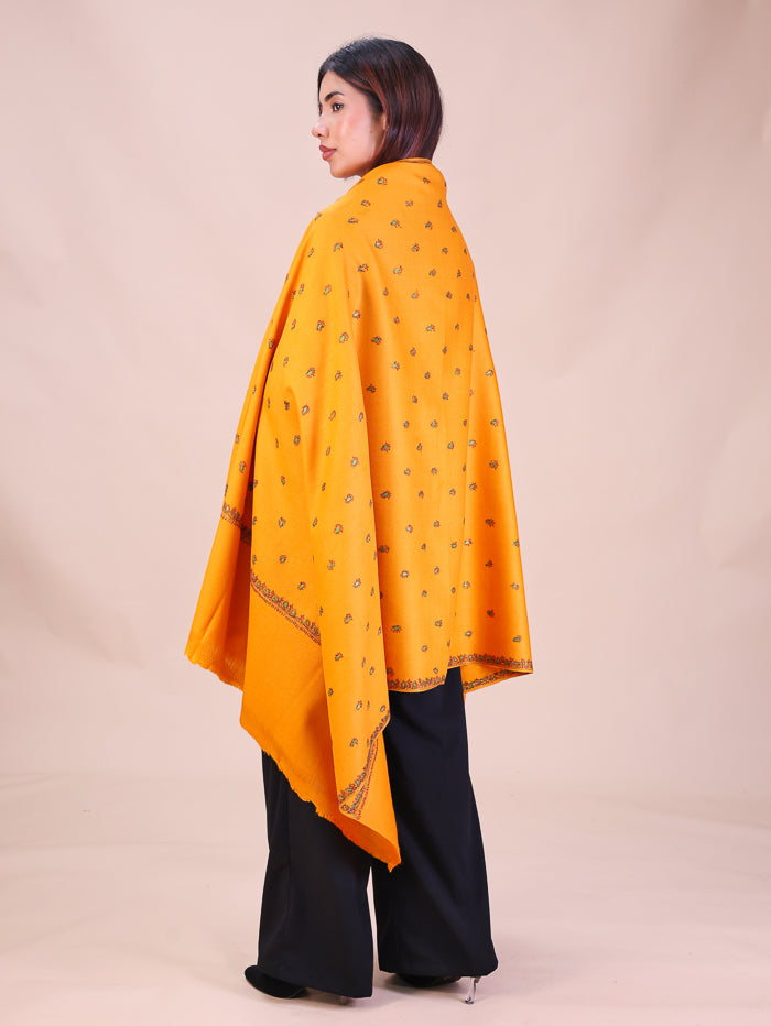 Women's Hand Embroidered Wool Shawl