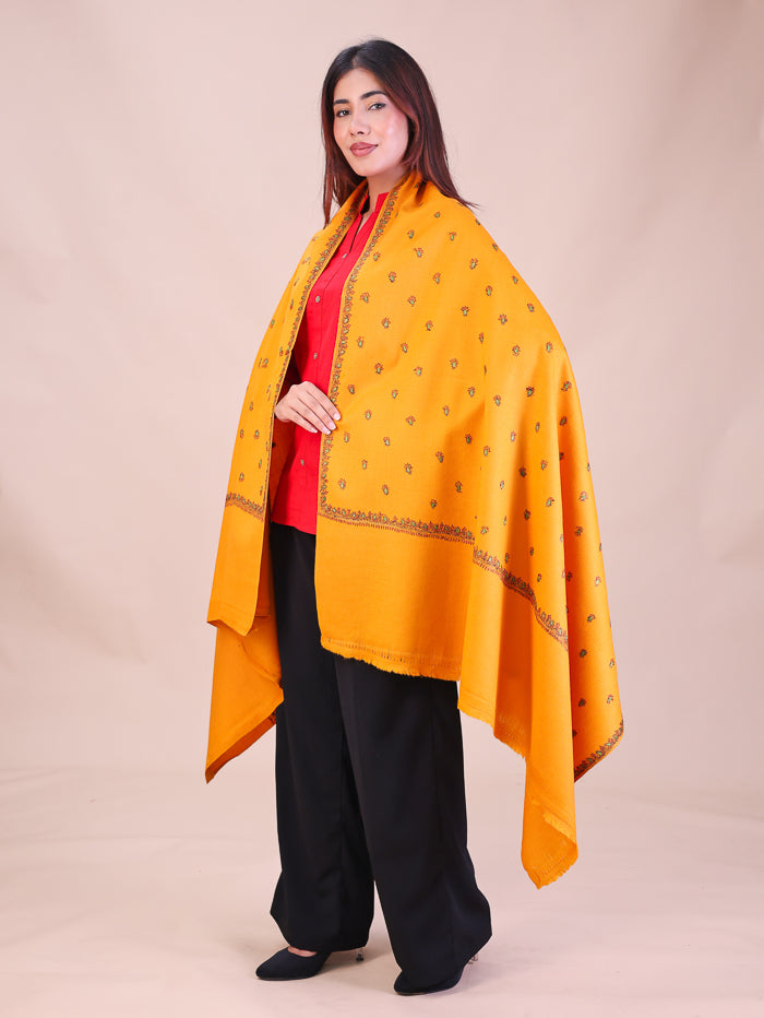 Women's Hand Embroidered Wool Shawl