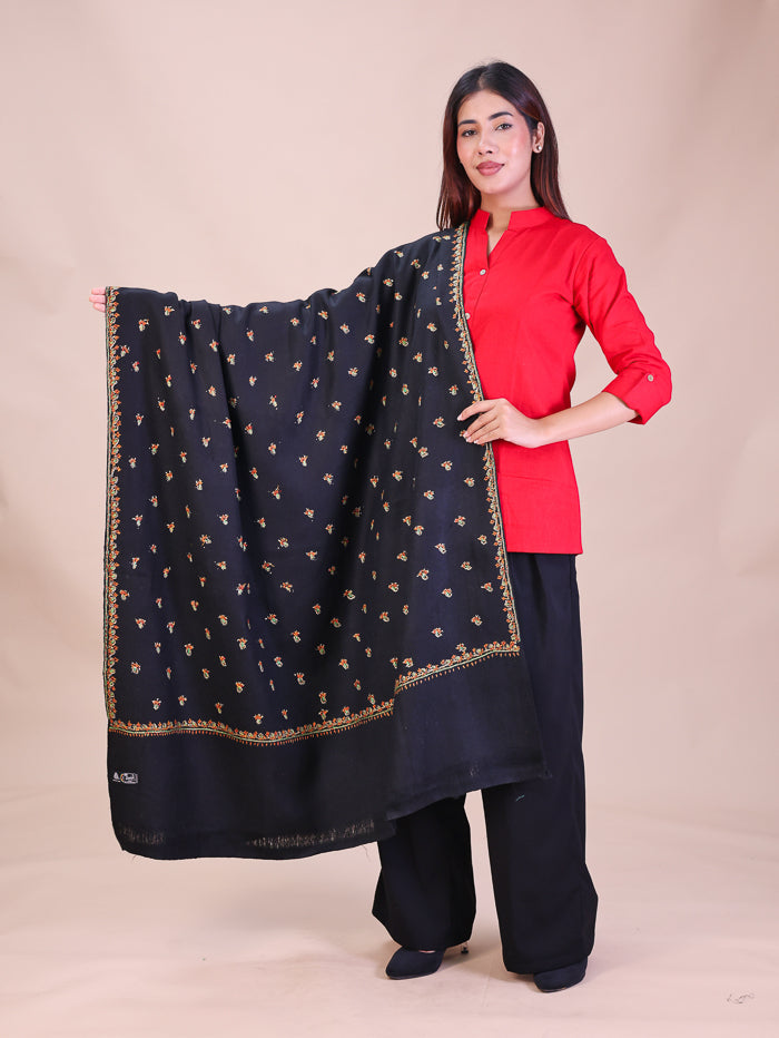 Women's Hand Embroidered Wool Shawl